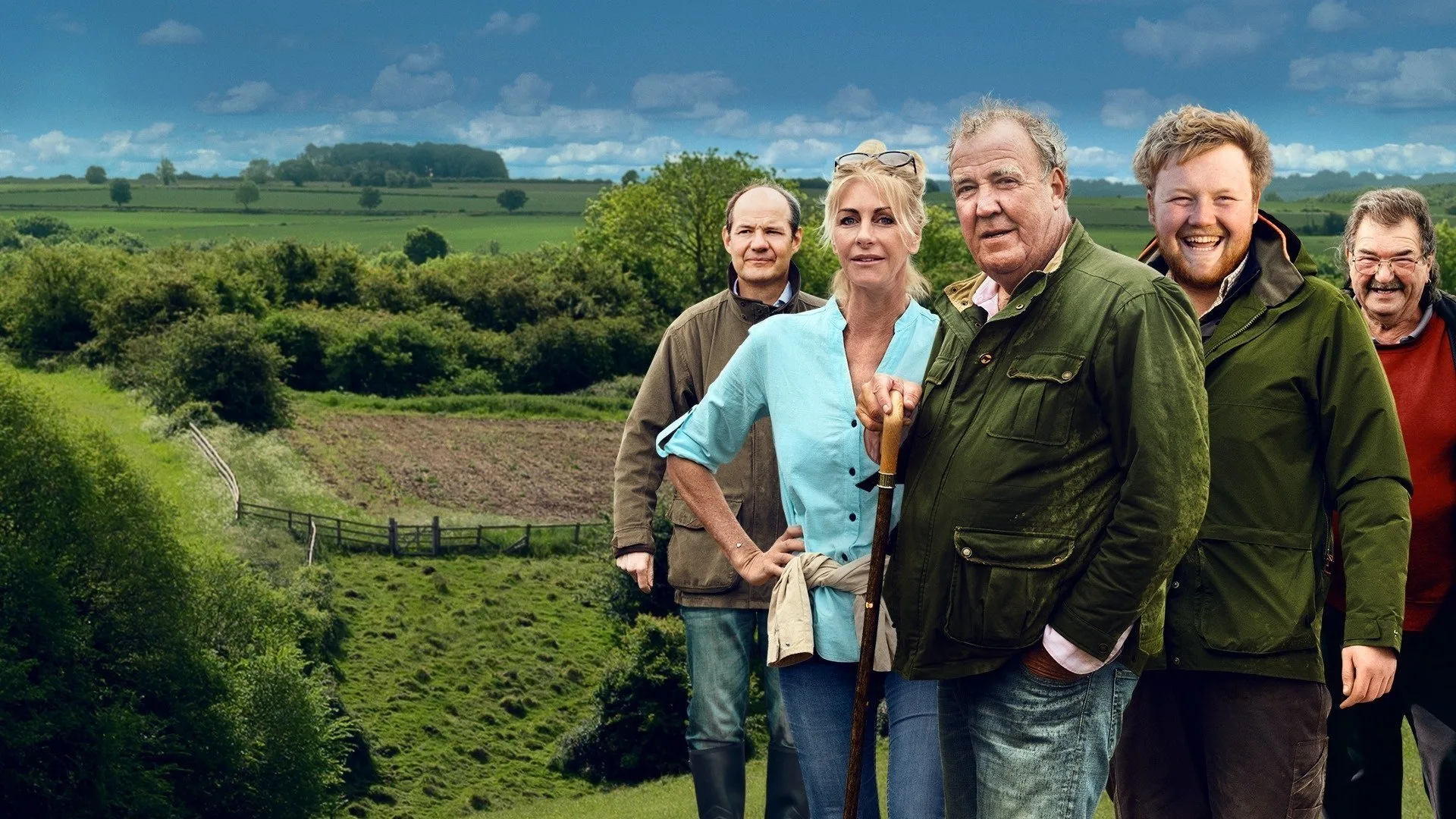 Still from Clarkson's Farm, the Prime Video farming documentary series