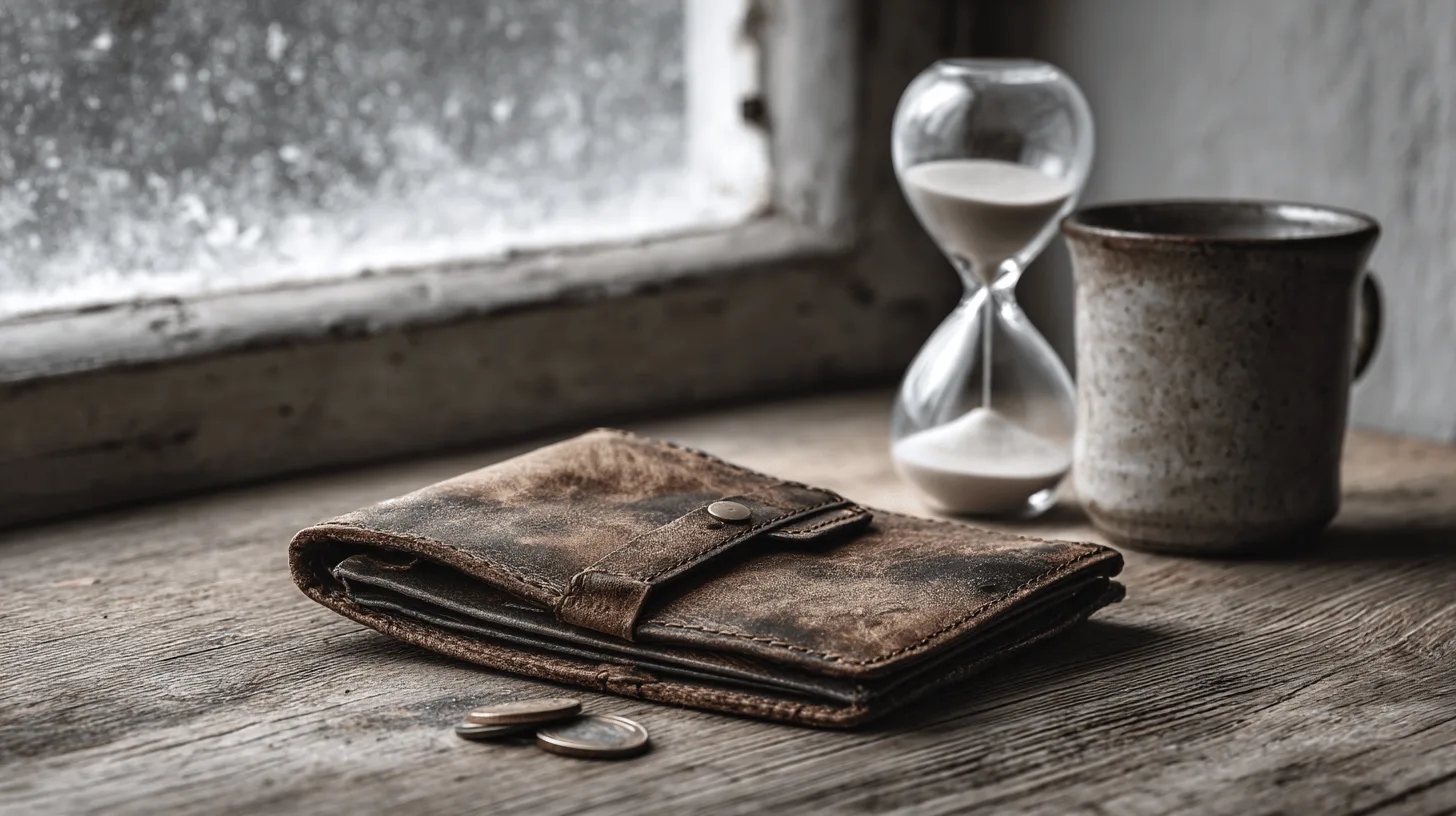 Calendar and retirement budget beside a cup of tea
