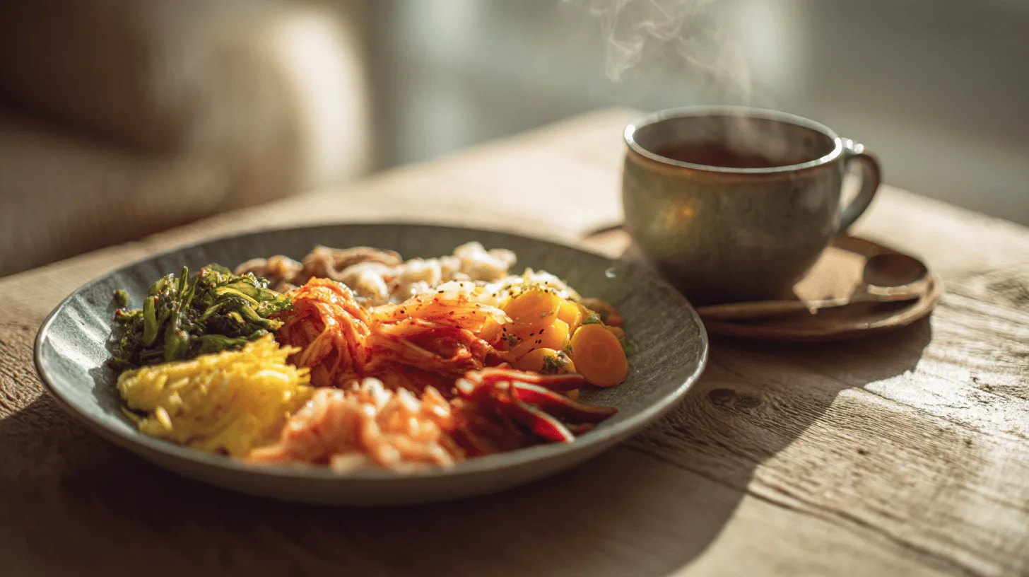 Assortment of high-fibre foods including beans, lentils, oats and wholemeal bread