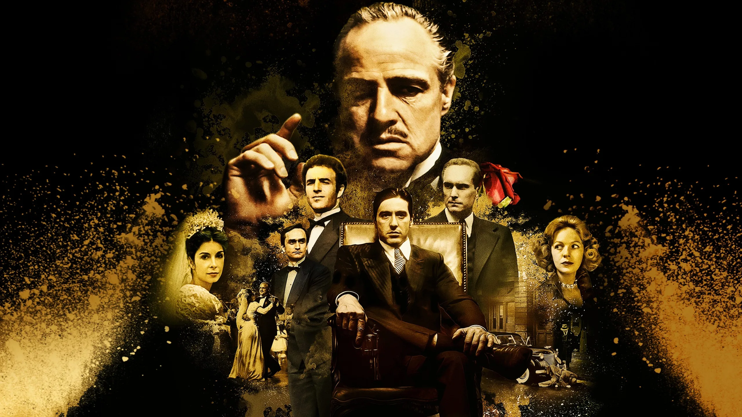 Still from The Godfather, 1972 crime drama by Francis Ford Coppola