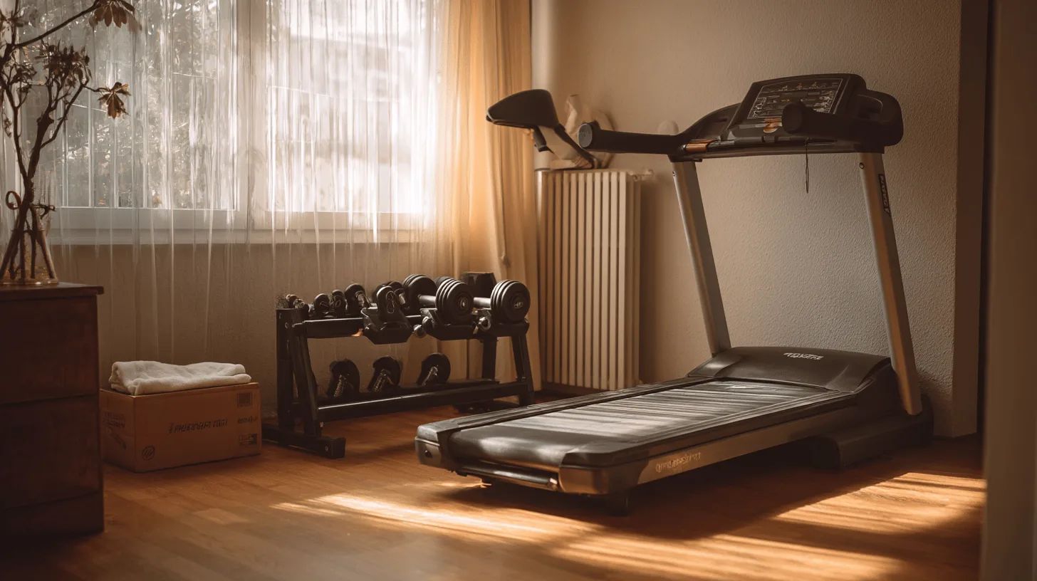 Second-hand weights photographed for sale on a phone